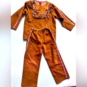 Handmade Kids Pioneer Western Costume Set Size 5 6